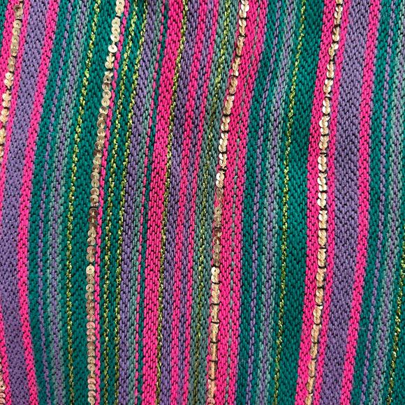 EVA FRANCO x ANTHROPOLOGIE Stripe Pencil Skirt in multicolor/metallic-Size 4‎ - Picture 4 of 4